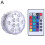 (1PCS)Submersible LED Lights RGB Multicolor Changing Waterproof Lamp & Remote Control 1