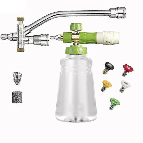 Foam Blaster Attachment for Pressure Washer with Multiple Nozzles
