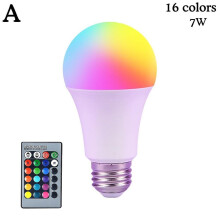 (7w)E27 LED Light Bulb 16 Color Changing With Remote For Home Party Room Decor