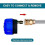 (1.2 hole outlet)Stainless Steel Multi-function Power Washer Spray Nozzle,6 in 1 Quick Change 2