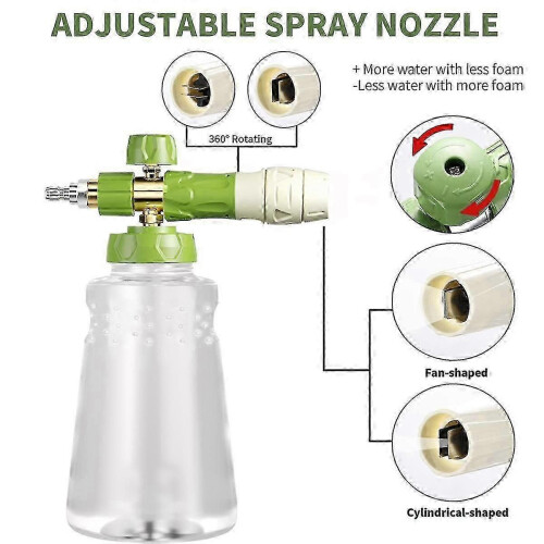 Foam Blaster Attachment for Pressure Washer with Multiple Nozzles 1