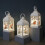 (6)Ramadan Mubarak Decorative Wind Lantern with Handle Eid Crafts Night Light Plastic Lamp Ornaments 2