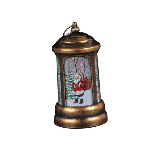 (2 Pcs)Festive Tabletop Lantern Holiday Glow Light Plastic Compact Size Decorative Lamp 2