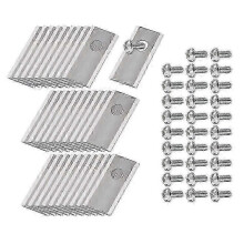 (Silver)30Pcs Stainless Steel Replacement Blades for Honda Miimo Robotic Lawn Mower, 39.2x17.5mm