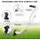 (white)Adjustable Ergonomic Weed Eater Handle Extension for Trimmer with Comfortable Grip 5
