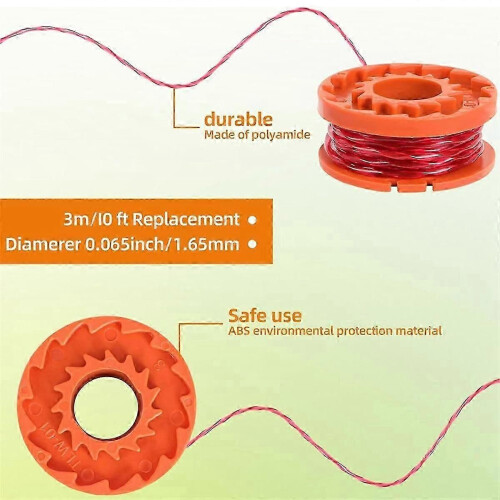 Trimmer Spool Line For ,12 Pack Wa0010 Edger Spools Replacement For , Trimmer Line Refills 0.065 Inch 1
