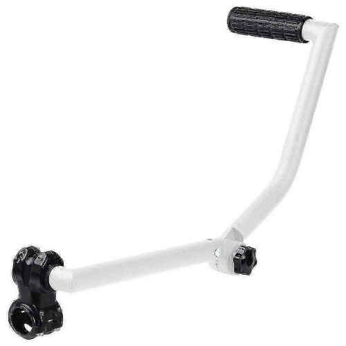 (white)Adjustable Ergonomic Weed Eater Handle Extension for Trimmer with Comfortable Grip