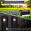 (4PCS)4 Pack Solar Pool Side LightsColor Changing Waterproof Light up Swimming Pool Accessories Night 4