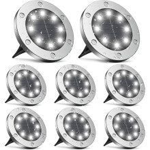 Luci solari per esterni, luci solari da giardino per terrazze sui marciapiedi