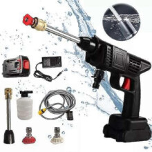 (24VH)Cordless Pressure Washer, 30Bar Pressure Water Spray Gun, 48V Lithium Battery Lasting for 60 Mins