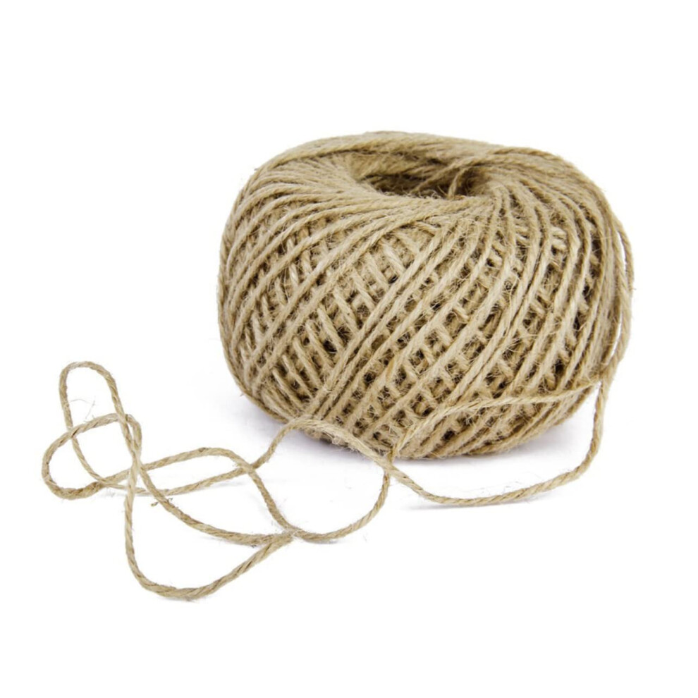 80M Natural Jute Twine Durable For Diy Garden Projects And Gift Wrapping Heavy-Duty Craft String Reusable Material 6038364773395
