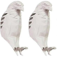 (Eagle)Owl Wall Light, Bald Eagle Wall Light, 2Pcs 3D Animals LED Wall Lights, Battery Operated Resin