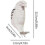 (Eagle)Owl Wall Light, Bald Eagle Wall Light, 2Pcs 3D Animals LED Wall Lights, Battery Operated Resin 3