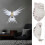 (Eagle and owl)Owl Wall Light, Bald Eagle Wall Light, 2Pcs 3D Animals LED Wall Lights, Battery Operated 3