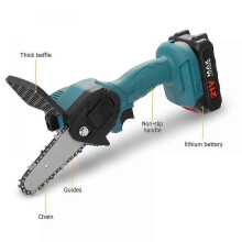 Mini Battery Chainsaw, 4" Cordless Electric Chainsaw, Rechargeable Mini Electric Chainsaw