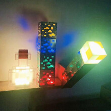 (Battery Style-Chameleon Bottle)Craft Brownstone Torch Potion Bottle Led Color Changing Lamp Bedroom