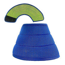 (M-Blue)Soft Adjustable Dog Collar for Post-Surgery Recovery Lightweight Breathable Pet Neck Support