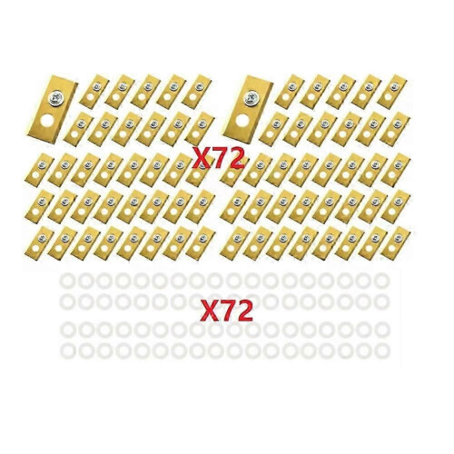 (Gold)Luba Yuka robotic mower replacement blades 72 pcs 1