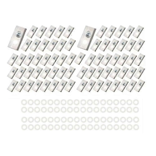 (Silver)Luba Yuka robotic mower replacement blades 72 pcs