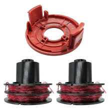 (2 Spool + 1 Spool Cap)Grass Trimmer Replacement Spool with Cap, Compatible with 350 450 550 Models,