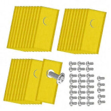 (Gold)30Pcs Compatible For Worx Landroid Robotic Lawn Mower Stainless Steel Replacement Blades, 36.2x18mm