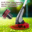 (8 Spool + 2 Spool Cap)Grass Trimmer Replacement Spool with Cap, Compatible with 350 450 550 Models, 5