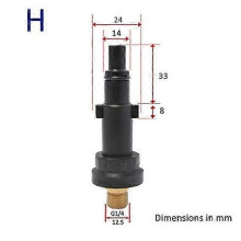 (Grün) Schnee Foam Lance Adapter Schaum Düse Armaturen für Lavor Elitech Sterwins Vax Hammerflex Karcher
