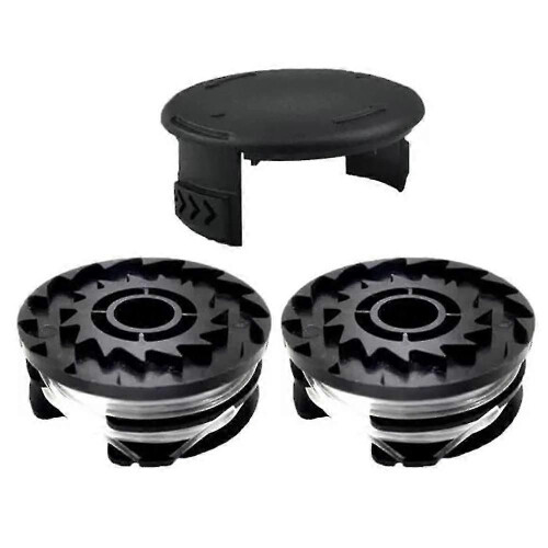 (2 Spool + 1 Spool Cap)Grass Trimmer Spool Set with Cap for Lawn Mower Accessories Replacement Parts