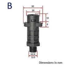 (Weiß) Schnee Foam Lance Adapter Schaum Düse Armaturen für Lavor Elitech Sterwins Vax Hammerflex Karcher