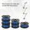 (6 Spool 2 Cap)Trimmer Replacement Spool Line Include 2 Trimmer Cap Compatible Ryobi One+ Ac14rl3a 18v, 4