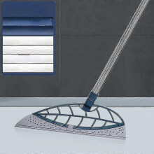 (Blue)Multifunction Magic Broom, 2-in-1 Sweeper, Rubber Squeegee Broom For Floor, Scraping Silicone