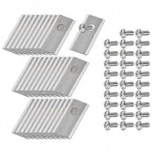 (Silver)30Pcs Compatible For Worx Landroid Robotic Lawn Mower Stainless Steel Replacement Blades, 36.2x18mm