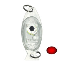 (Red)Fish Finder Underwater Flash Lamp Deep Drop Underwater Eye Shape Submersible Light For Outdoor