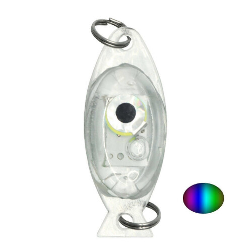 (Multicolour)Fish Finder Underwater Flash Lamp Deep Drop Underwater Eye Shape Submersible Light For