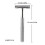 (Silver)Vintage Razor Manual Double Sided Blade Safe Operation Retro High Quality 2