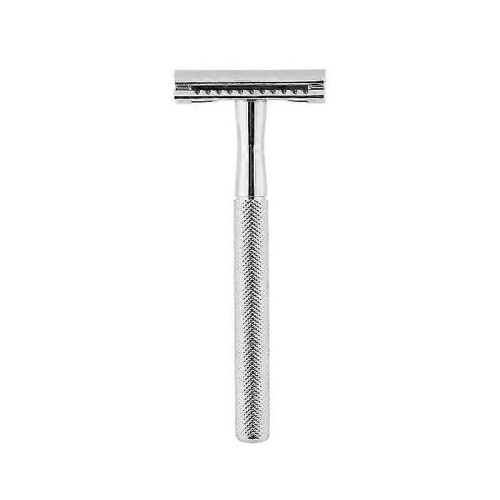 (Silver)Vintage Razor Manual Double Sided Blade Safe Operation Retro High Quality
