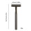 (Black)Vintage Razor Manual Double Sided Blade Safe Operation Retro High Quality 2