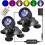 (B)Underwater Pond Light 36LED IP68 Waterproof 360 Degree Rotation Multi Scene Use 1