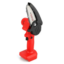 (Red)Mini Electric Chain Saw Wood Cutting Machine Chainsaw Kit 24v Wireless Household Cutter Tool
