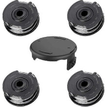 (4 bobine - 1 tappo) Bobina di filo di ricambio per decespugliatore Bosch 6 m x 16 mm a doppia linea,