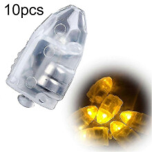 (Yellow 10pcs)10/50Pcs High Brightness Balloon LED Light Flash Lamps Birthday Party Decor BoSaiD