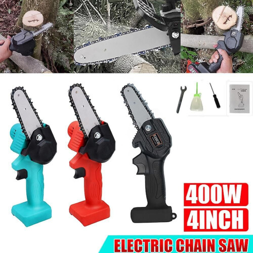 (EU Charger)Mini Electric Chain Saw Battery 2