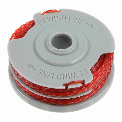 (2pcs spool)2 x Double Autofeed Spool & Line + Spool Cap Cover For Flymo Strimmer Trimmers 2