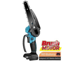 (Brush)6 Inch Brushless Cordless Chainsaw 1200W Handheld Garden Logging Electric Saw Woodworking Cutting