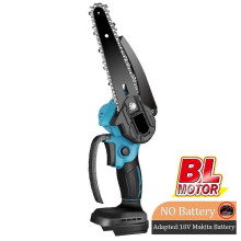 (Bürstenlos) 6 Zoll bürstenlose Akku-Kettensäge 1200W Handheld-Garten-Protokollierung Elektrische Säge