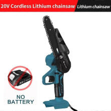 (No Battery)6 Inch 1200W Electric Chain Saw Cordless Mini Handheld Pruning Saw Wood Cutter Garden Power