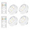 (4pcs)Battery Operated Light Bulbs With Remote, Battery Powered Led Puck Lights With E26 Screw In, Aa 1