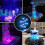 (8pcs light 2 control)Submersible LED Lights, Waterproof Underwater Lights with Remote Control, Bath 2