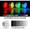(8pcs light 2 control)Submersible LED Lights, Waterproof Underwater Lights with Remote Control, Bath 4