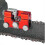 (Red)Portable Manual Chainsaw Chain Sharpener Crank High Quality 2